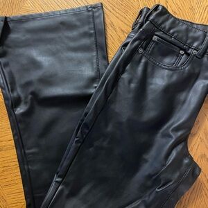 American Eagle Faux Leather Pants. Size 8
